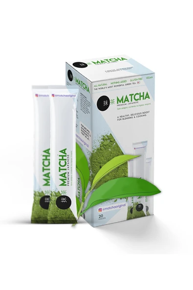 BİLGE MATCHA SADE  DETOX ÇAYI 20 Lİ ŞASE ürün görseli 1