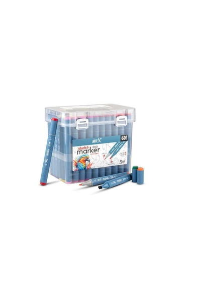 Art-X Sketch Marker Çift Taraflı 60 Renk ürün görseli 1
