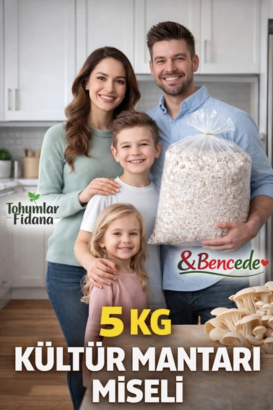 5 Kg Kültür Mantarı Tohumu + Ekim Klavuzu ürün görseli 1