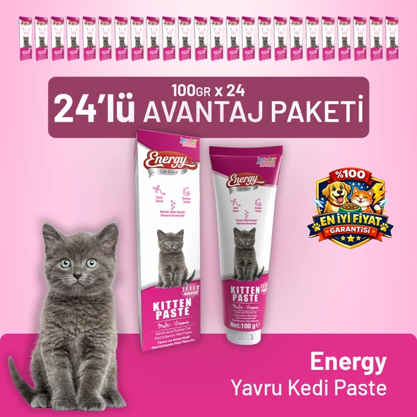 Cat Food Energy Yavru Kedi Paste 100 g - 24 Adet ürün görseli 1