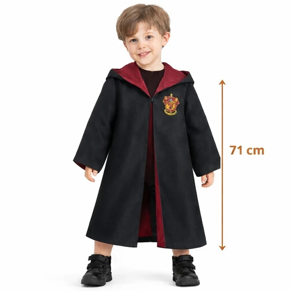 Harry Potter Tarzı Çocuk Cübbesi 2-4 Yaş ürün görseli 1