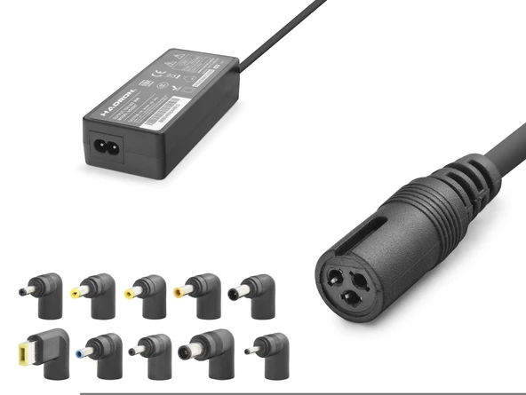 15-24V 90W Universal Laptop Adaptörü - 10 Farklı Uç - Tüm Markalarla Uyumlu - Siyah HD8887 ürün görseli 1