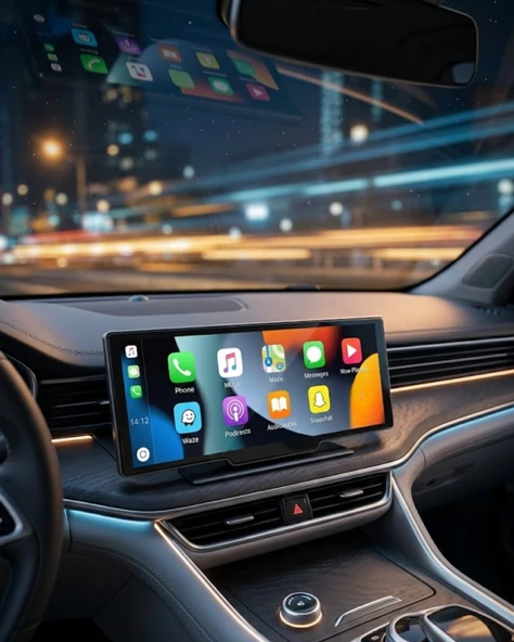Fiat Egea, Linea, Doblo, Peugeot , Citroen C3, C4, Opel Astra, Corsa, Insignia Uyumlu 10.26” IPS Dokunmatik CarPlay Multimedya – 4K Ekran ürün görseli 1