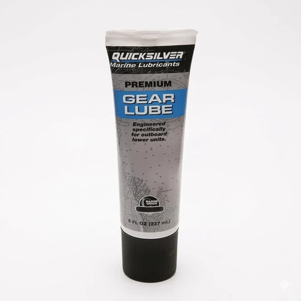 Quicksilver Premium Gear Lube Şanzıman Yağı - 80W-90 Kuyruk Yağı (237 ml Tüp) (92-8M0121963) ürün görseli 1