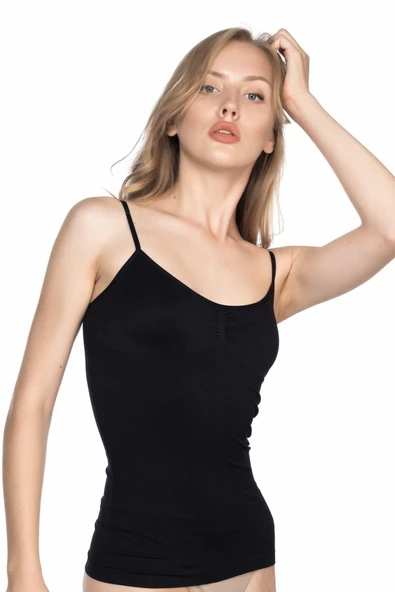SİYAH MI Emay 5011 Soft Ripli Atlet ürün görseli 1