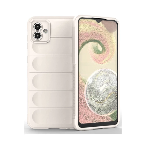 Galaxy A04 Kılıf Optimum Silikon - Krem ürün görseli 1