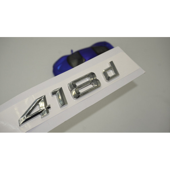 Bmw 418d Bagaj Krom Metal 3M 3D Yazı Logo ürün görseli 1