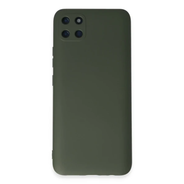 Realme C11 Kılıf Nano İçi Kadife Silikon - Koyu Yeşil ürün görseli 1