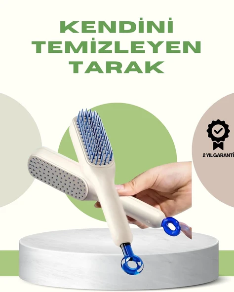Anti-Statik Saç Tarağı – Kolay Temizlenebilir, Silikon Masaj Uçlu, Kompakt Boyut ürün görseli 1