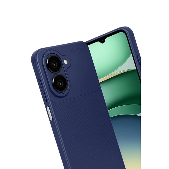 Galaxy A07 4G Auto Focus Karbon Kapak - Lacivert - Resim 3
