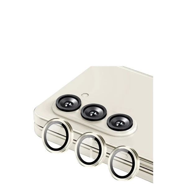 Galaxy Z Fold 5 Valdez Metal Kamera Lens - Krem ürün görseli 1