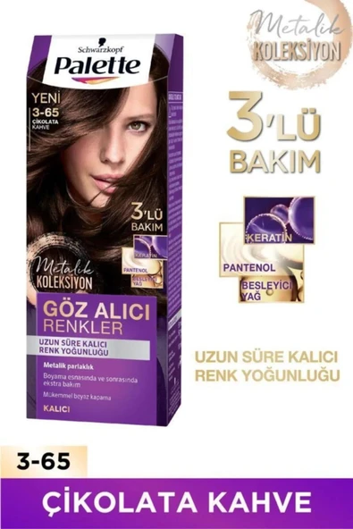GÖZ ALICI RENKLER SAÇ BOYASI NO: 3.65 ÇİKOLATA KAHVE ürün görseli 1