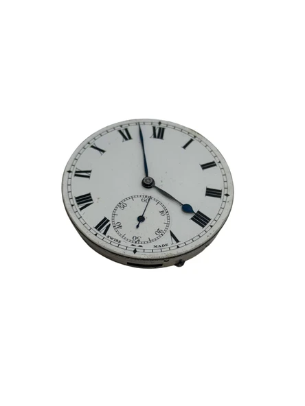 Porselen Kadran Kurmalı Cep Saati Mekanizması 43mm 2.El (ARIZALI) ürün görseli 1