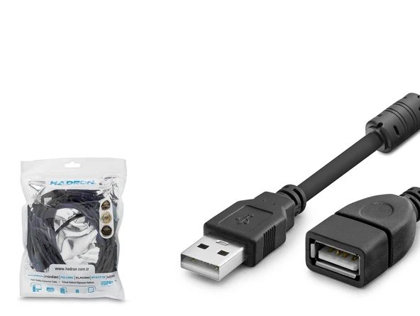 Usb Uzatma Kablosu 5 M - Si̇yah HDX7521 ürün görseli 1