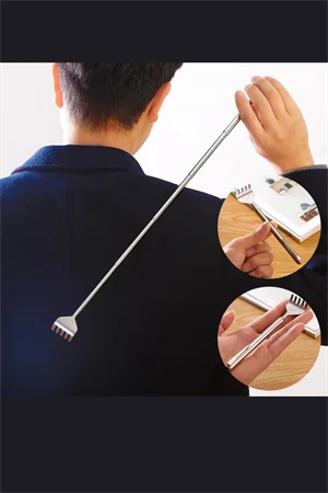 1 Adet-Uzatılabilir Sırt Kaşıyıcı – 50,01 cm Ayarlanabilir Paslanmaz Çelik Masaj Aracı | Ergonomik Saplı, Taşınabilir Seyahat Dostu Vücut Kaşıyıcısı ürün görseli 1