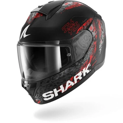 SHARK RIDILL 2 SPEED-VIB MAT SİYAH-ANTRACIT KIRMIZI KAPALI KASK ürün görseli 1