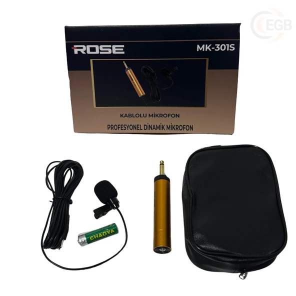 ROSE MK-301S Gold Gövde YAKA MİKROFON ürün görseli 1