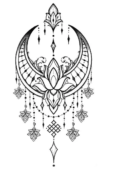 Caş Dekorasyon Düş Kapanı Figürlü Geçici Dövme Tattoo ürün görseli 1