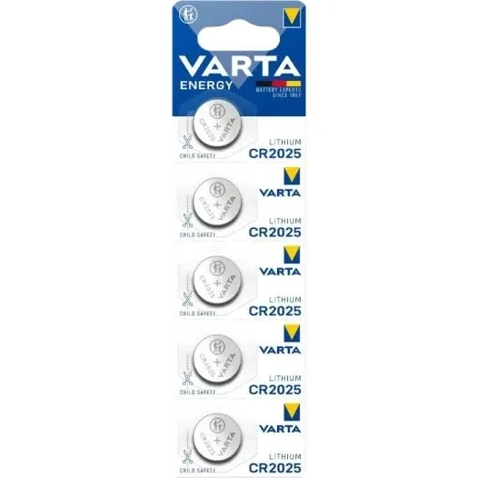 VARTA Lithium 5 Adet CR-2025 3V Lityum Pil CR2025 ürün görseli 1