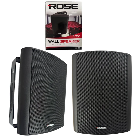ROSE RD-05B 5,25" Bas Hoparlör1" Tweeter Sürücüsü siyah ürün görseli 1