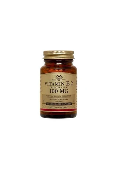 Solgar Vitamin B2 (RİBOFLAVİN) 100 Mg 100 Kapsül ürün görseli 1
