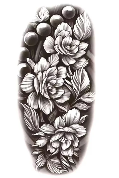 Caş Dekorasyon Çiçek Figürlü Geçici Dövme Tattoo ürün görseli 1