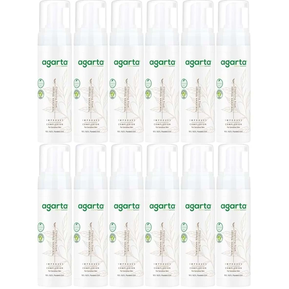 Agarta Doğal Yüz Temizleme Köpüğü 225ML (12 Li Set) ürün görseli 1