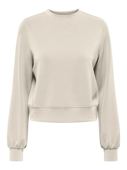 Only   ONLMAYA L/S MODAL O-NECK JRS Kadın Gri Bluz - 15369155 ürün görseli 1