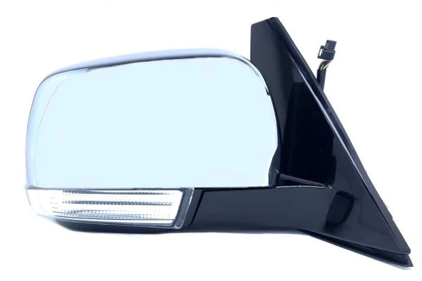 Mitsubishi Pajero 2007-2016 Montero Elektrikli Otomatik Katlanır Ayna Yan Ve Alt Sinyalli Nikelaj Kapak Sağ (Oem No: 763 ürün görseli 1