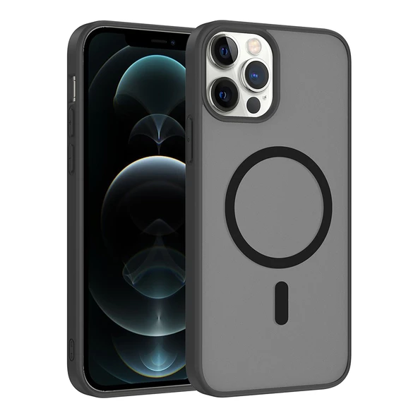 iPhone 11 Pro Kılıf Magsafe Şarj Özellikli Mat Tasarım Lüx Babet Kapak ürün görseli 1
