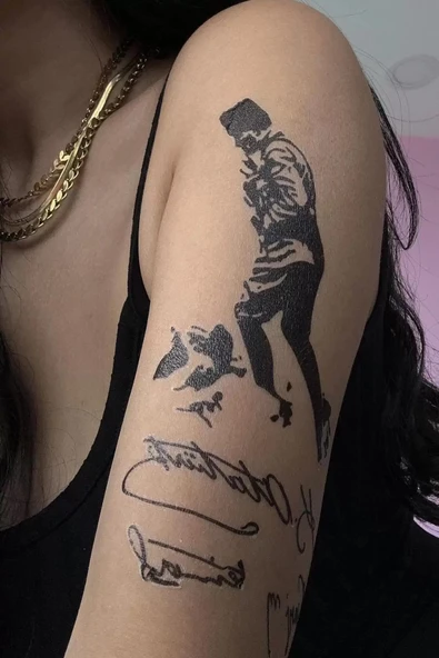 Caş Dekorasyon Atatürk İmzası Geçici Dövme Tattoo ürün görseli 1