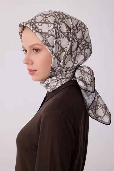 Klasik Desen İpek Twill Eşarp - 2026 İlkbahar-Yaz (T)  4328 ürün görseli 1