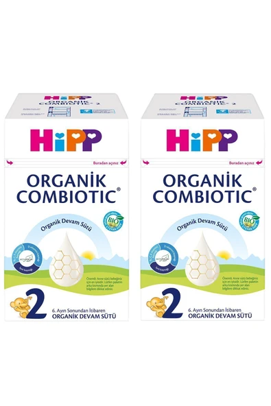 Hipp 2 Organik Combiotic Bebek Sütü 600Gr x2Adet ürün görseli 1