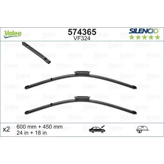 Silecek Süpürgesi Takım Megane Iı 02-08 / Megane Iv 16Sonrası Aerotwın A115S (600+450Mm) (Oem No: 7701063733) ürün görseli 1