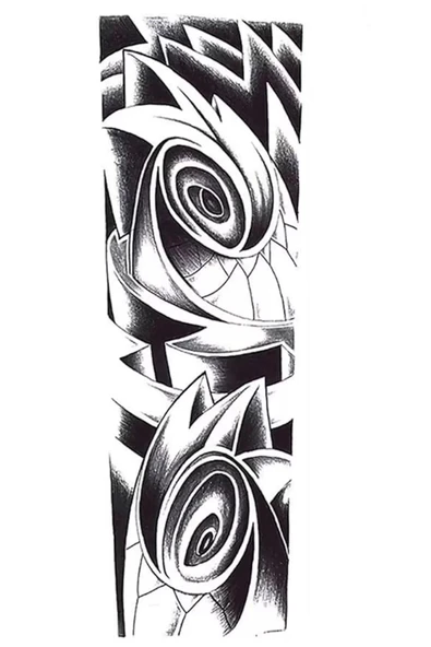 Caş Dekorasyon Geçici Tribal Figürlü Dövme Tattoo ürün görseli 1