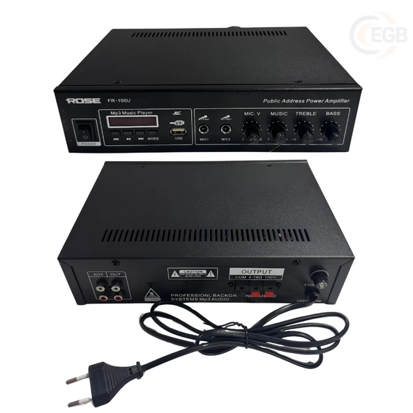 Rose FR-100U 80 WATT MONO ANFİ ürün görseli 1