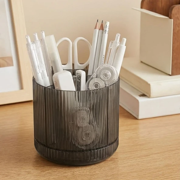 360° Dönebilen Plastik Organizer – Çok Amaçlı Mutfak, Banyo ve Makyaj Malzemesi Düzenleyici, Döner Masaüstü Stand (2818) ürün görseli 1