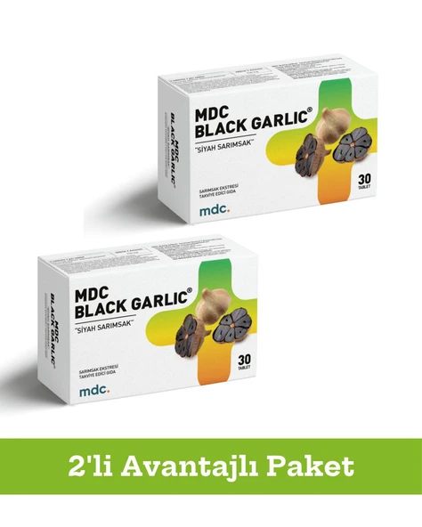 Black Garlic 30 Tablet x   2'li Paket (SİYAH SARIMSAK ) ürün görseli 1