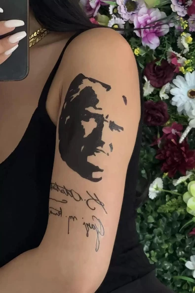 Caş Dekorasyon Geçici Atatürk Dövme Tattoo ürün görseli 1