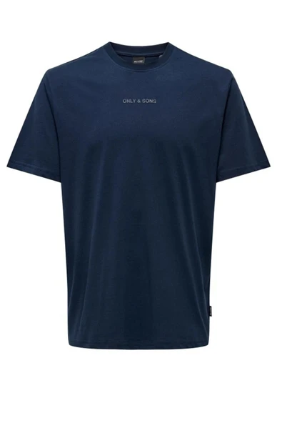 Only & Sons   ONSLEVI LIFE REG TEXT SS TEE Erkek Blue T-Shirt - 22028147 ürün görseli 1