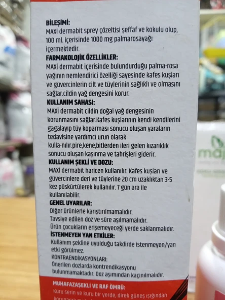 kafes kuşları için 4'lü sağlık seti - Resim 3