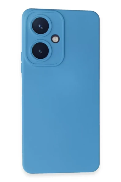 Newface Vivo Y27 Kılıf Nano içi Kadife Silikon - Mavi ürün görseli 1