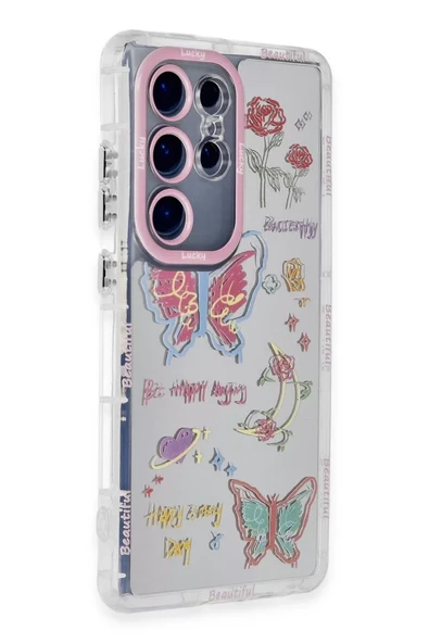 Newface Samsung Galaxy S23 Ultra Kılıf Reflexion Desenli Kapak - Desen 8 ürün görseli 1