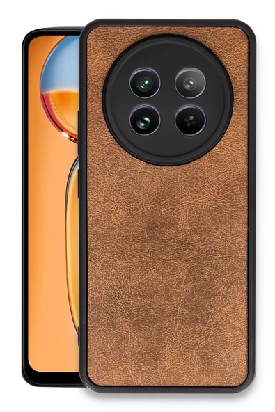 Newface Realme 12 5G Kılıf Aras Deri Kapak - Taba ürün görseli 1