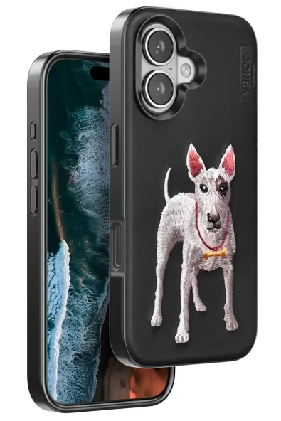 Venco Apple iPhone 16 Perma Desenli Kapak - Siyah ürün görseli 1