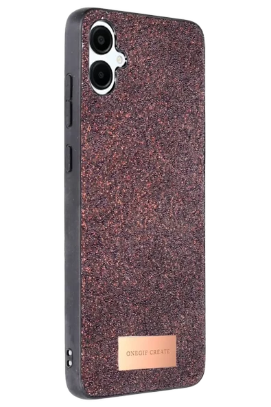 Onegif Samsung Galaxy A06 Bright Simli Kapak - Derin Mor ürün görseli 1