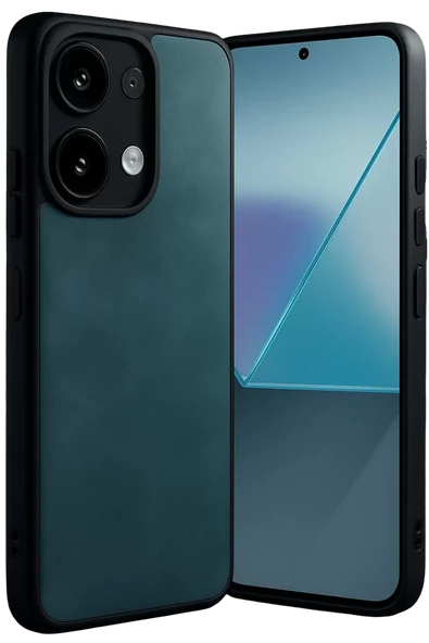 Newface Xiaomi Redmi Note 13 4G Kılıf Aras Deri Kapak - Koyu Yeşil ürün görseli 1