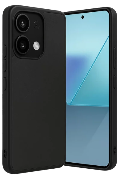 Newface Xiaomi Redmi Note 13 4G Kılıf Aras Deri Kapak - Siyah ürün görseli 1