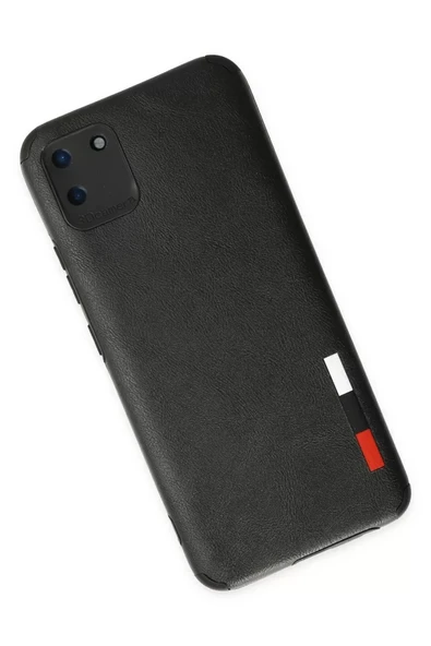 Newface Realme C11 Kılıf Loop Deri Silikon - Siyah - Resim 3