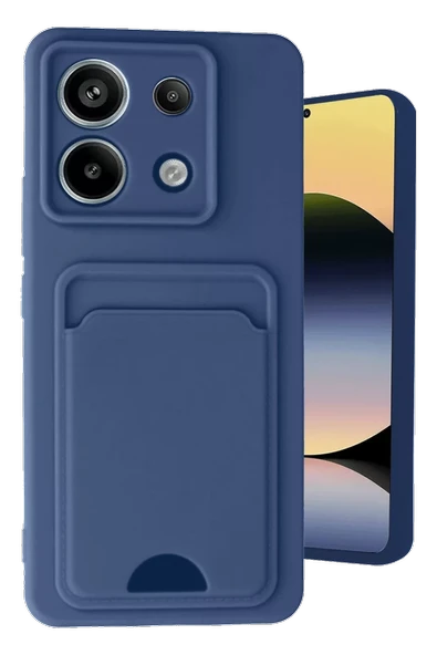 Newface Xiaomi Redmi Note 13 Pro 5G Kılıf Kelvin Kartvizitli Silikon - Lacivert ürün görseli 1